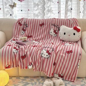 Hello Kitty Cozy Stripes Blanket