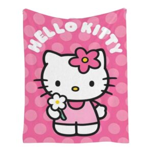 Hello Kitty Daisy Blanket